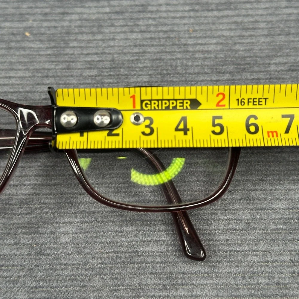 Bebe Promising Berry Purple Rhinestone Rectangular Eyeglasses Frames 512 135